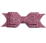 Large Glitter Bow Clip - Pink