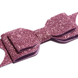 Large Glitter Bow Clip - Pink