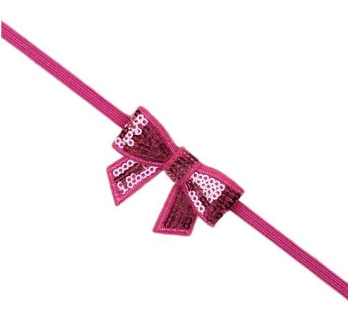 Sequin Headband - Hot Pink